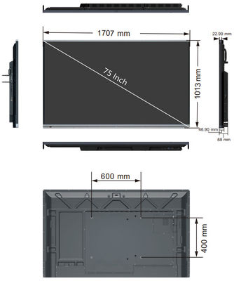H6C 75 بوصة Smart Board UHD 20 نقطة تعمل باللمس لوحة تفاعلية مصنع OEM