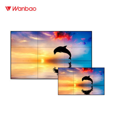 1080P TV LCD Video Wall Panels الحل 55 بوصة سوبر ضيقة الحافة LED