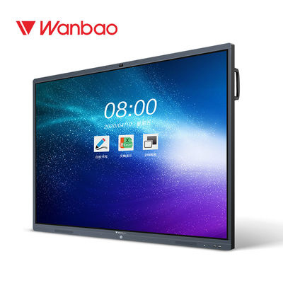 السبورة التفاعلية الذكية التي تعمل بالأشعة تحت الحمراء LCD بدقة 4K مقاس 75 بوصة