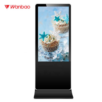 شاشة عرض إعلانات رقمية LED LCD داخلية مع جسم نحيف للغاية 4 سم