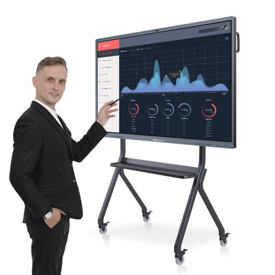 3840 * 2160 HD Smart Business تعمل باللمس السبورة التفاعلية 100 بوصة
