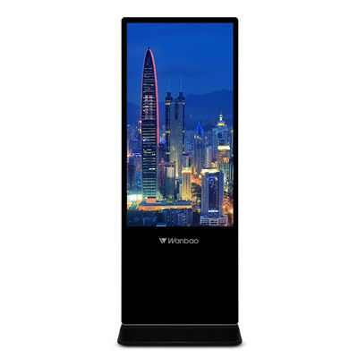65 بوصة داخلي LCD لافتات رقمية مشغل إعلانات متعدد اللغات