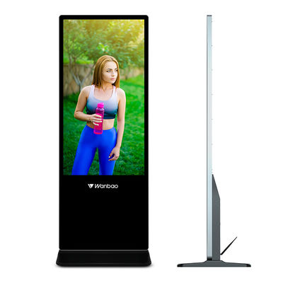 65 بوصة Full HD Floor Stand Digital Signage Media Player Advertising Equipment