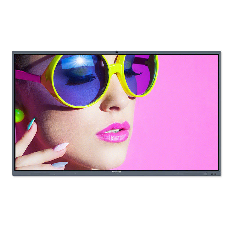 لوحة مسطحة تفاعلية USB الكل في واحد السبورة البيضاء للشركات للاجتماع / التعليم 75 &quot;